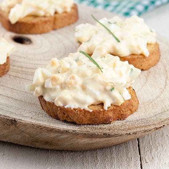 Zelfgemaakte eiersalade