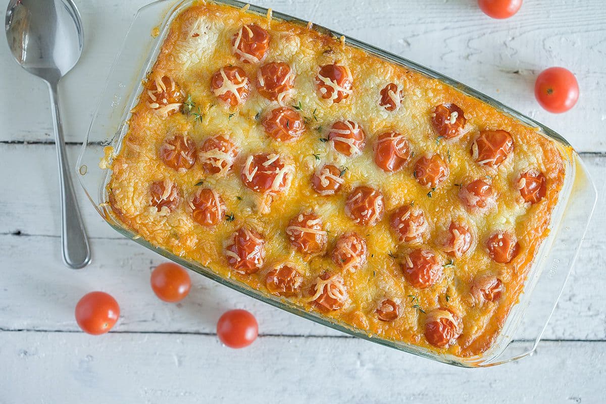 Gehakt en courgette ovenschotel
